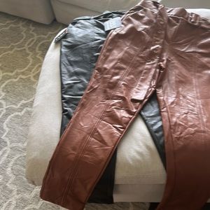 Faux Leather Pants